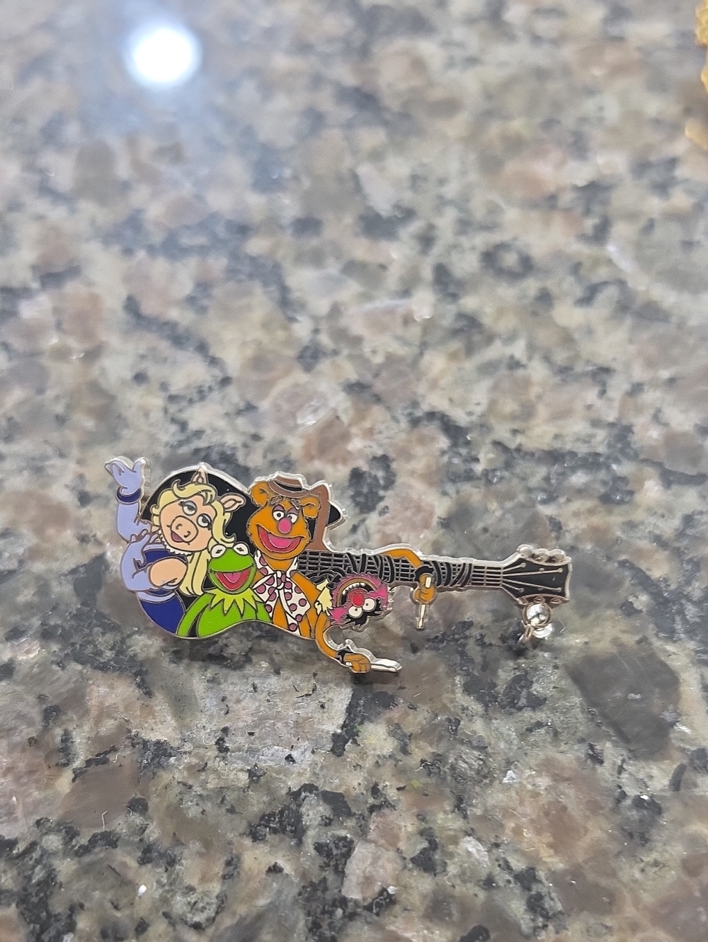 Disney Muppets Guitar Enamel Pin - Green, Pink, Yellow, Orange, Black